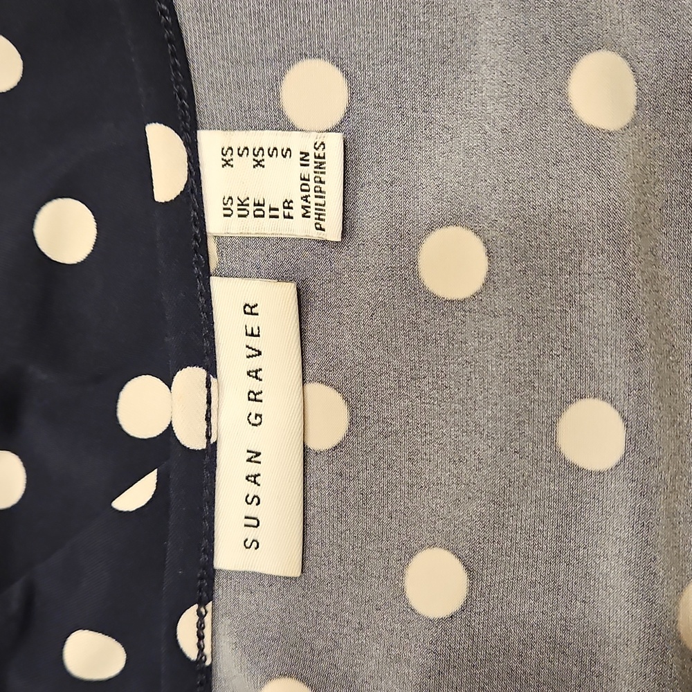 Susan Graver Polka Dot Sleeveless Dress - Picture 8 of 9